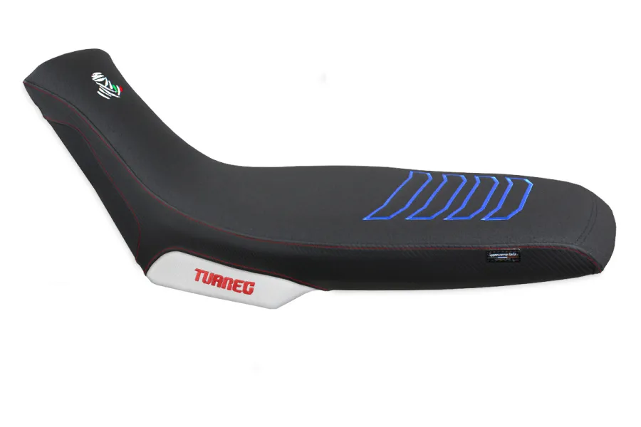 Housse de selle compatible - Aprilia Tuareg 660 2021-2026 - mod Boras Special Color Comfort System