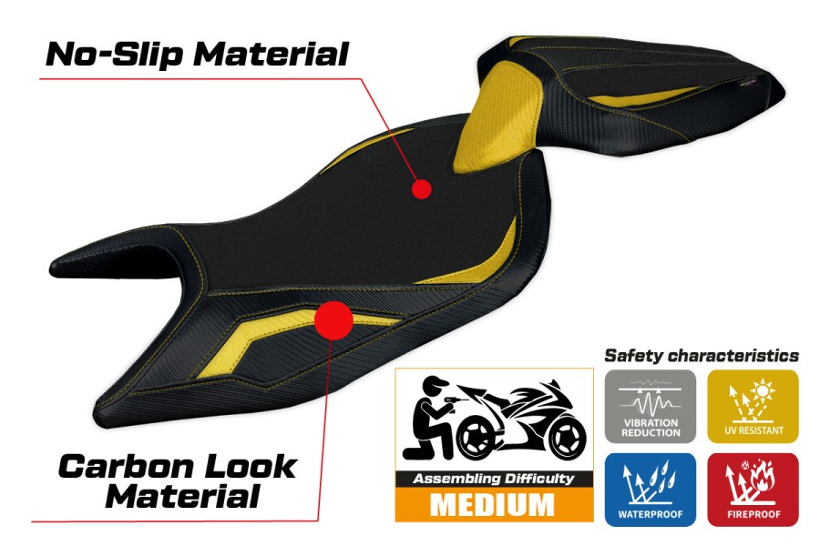 Seat cover compatible - Aprilia Tuono 660 2021-2026 - mod Sparta