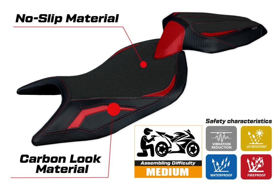 Sitzbezug kompatibel - Aprilia Tuono 660 2021-2026 - mod Sparta Comfort System