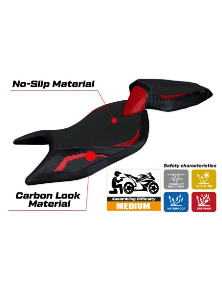 Seat cover compatible - Aprilia Tuono 660 2021-2024 - mod Sparta Comfort System