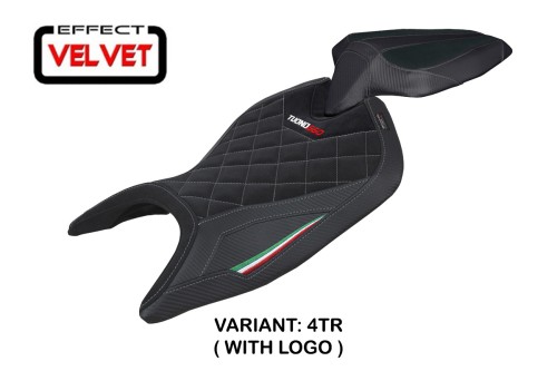 Housse de selle compatible - Aprilia Tuono 660 2021-2024 - mod Kenya Velvet 2