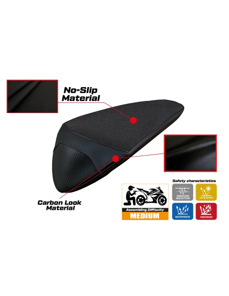 Sitzbezug kompatibel - Aprilia RSV4 2009-2020 - mod Pass Ultragrip