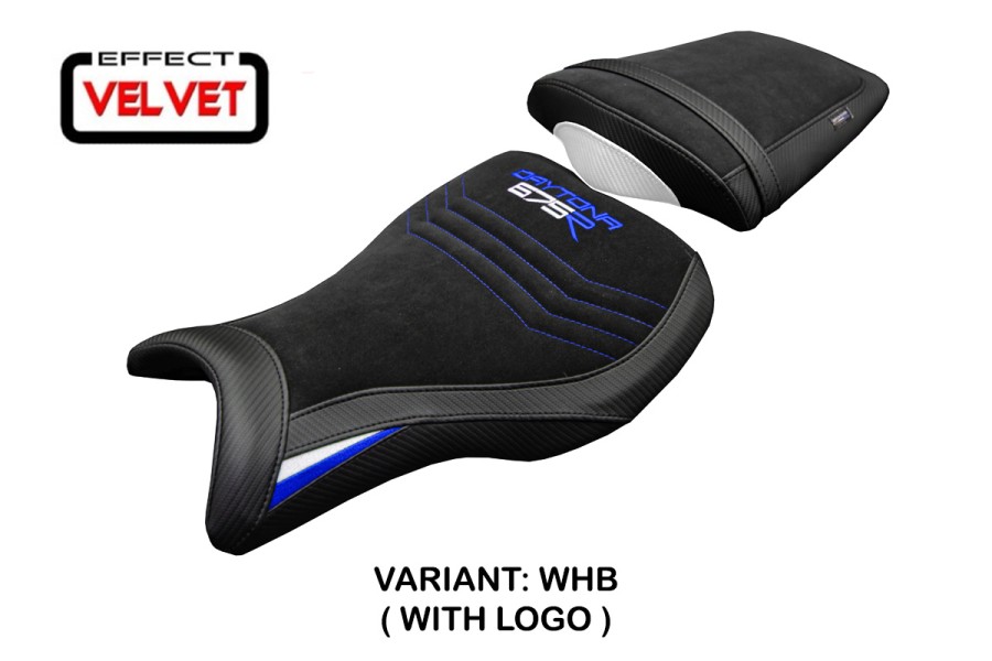 Housse de selle compatible - Triumph Daytona 675R 2006-2012 - mod Ripley Velvet