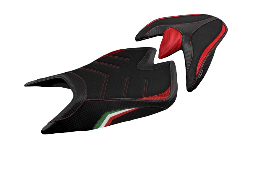Housse de selle compatible - Aprilia Tuono V4 2021-2026 - mod Zuera Special Color Ultragrip