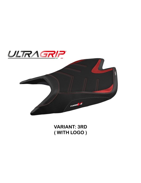 Funda de asiento compatible - Aprilia Tuono V4 Factory 2021-2025 - mod nashua Ultragrip