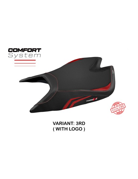 Housse de selle compatible - Aprilia Tuono V4 Factory 2021-2025 - mod Nashua Special Color Comfort System