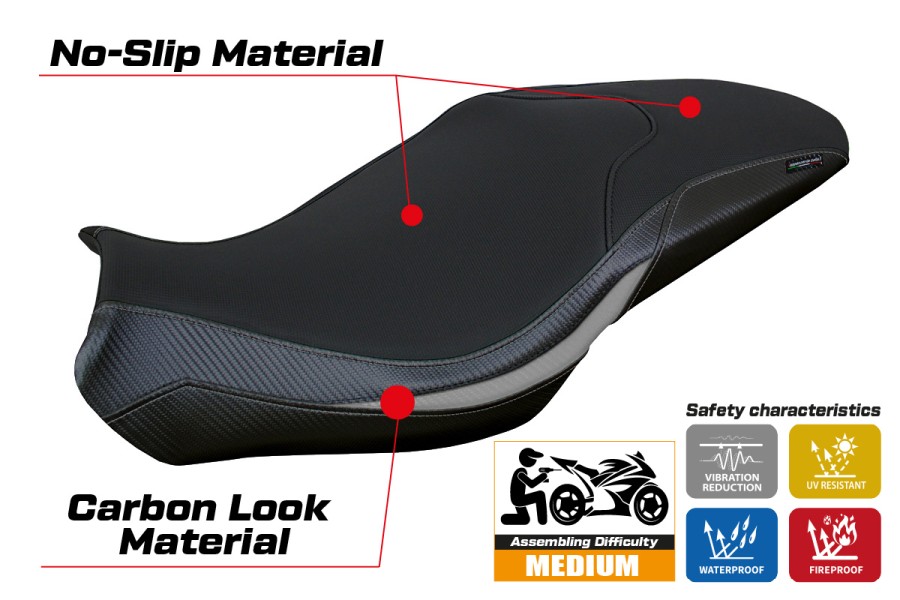 Sitzbezug kompatibel - Benelli 752 S 2019-2026 - mod Lima