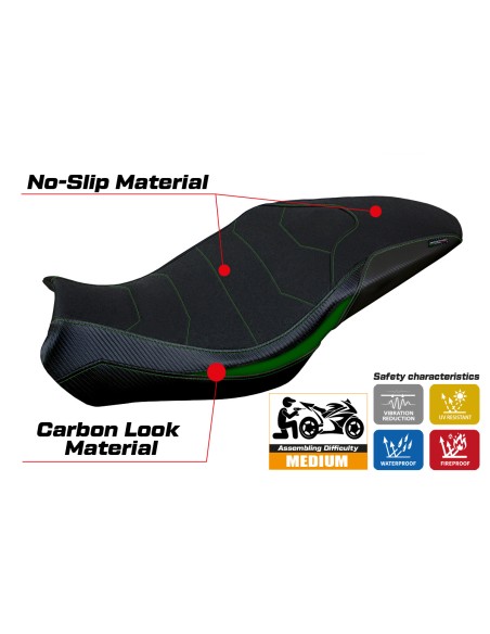 Housse de selle compatible - Benelli 752 S 2019-2025 - mod Lima Ultragrip