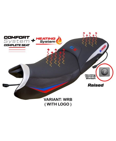 Complete Seat compatible - BMW R 1300 GS 2023-2026 - mod Dorfen Heating Comfort System - Raised