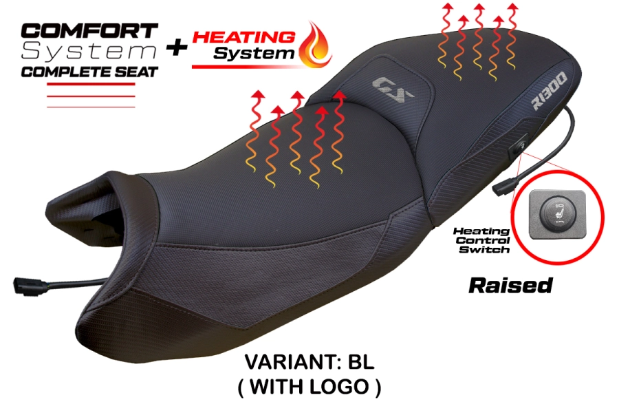 Complete Seat compatible - BMW R 1300 GS 2023-2026 - mod Dorfen Heating Comfort System - Raised