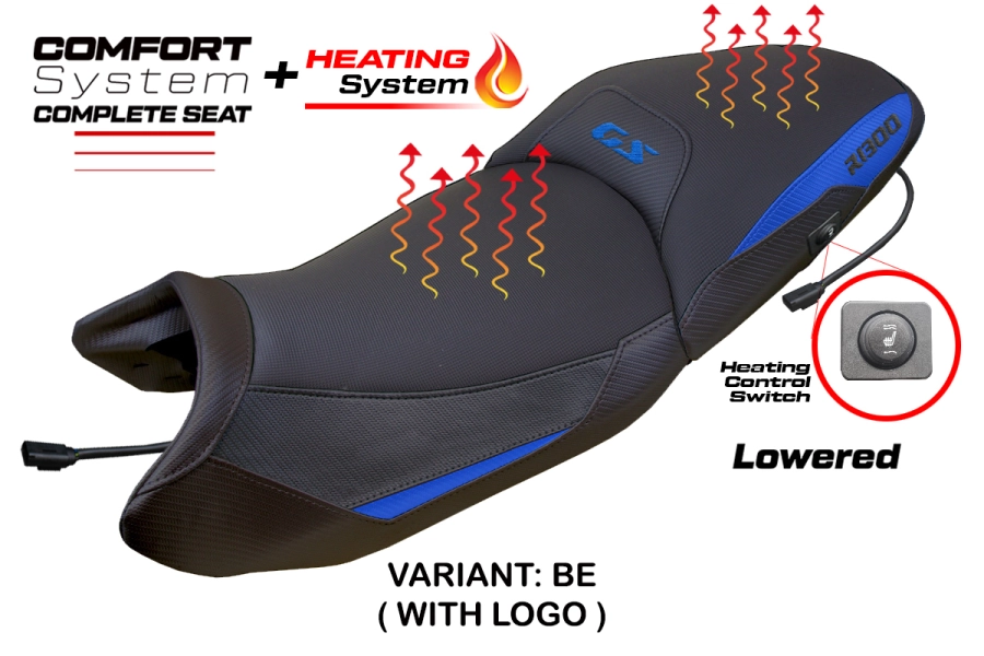 Komplette Sitzbank kompatibel - BMW R 1300 GS 2023-2026 - mod Dorfen Heating Comfort System - Gesenkt
