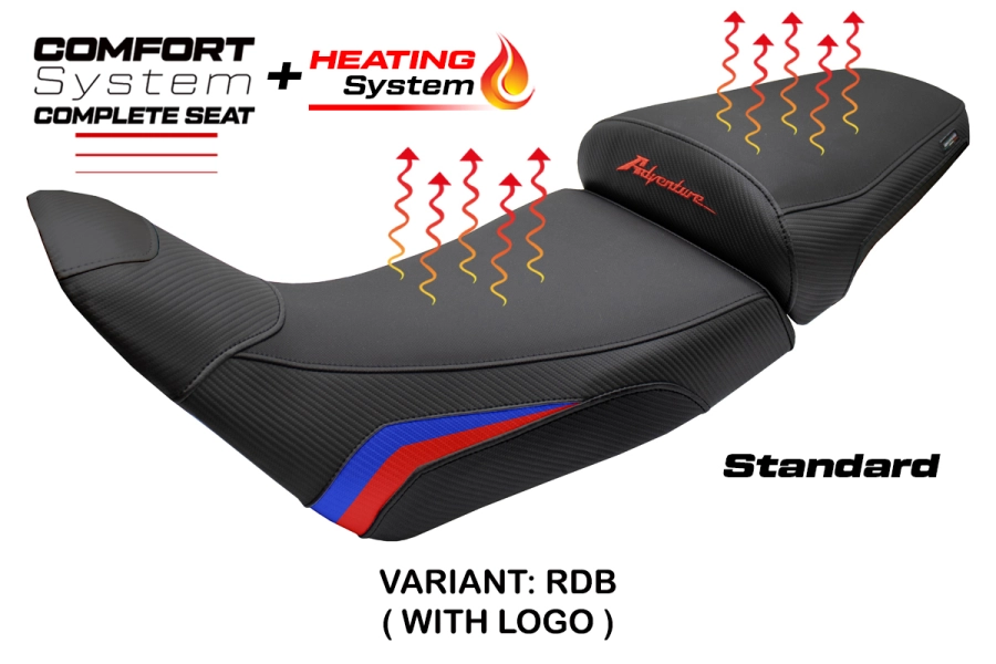 Complete seat compatible - Honda Africa Twin 1100 2020-2026 - mod Asmara Heating Comfort System - Standard