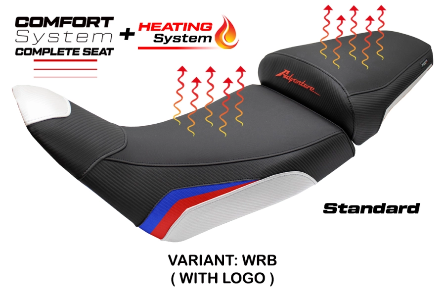 Komplette Sitzbank kompatibel - Honda Africa Twin 1100 2020-2026 - mod Asmara Heating Comfort System - Standard
