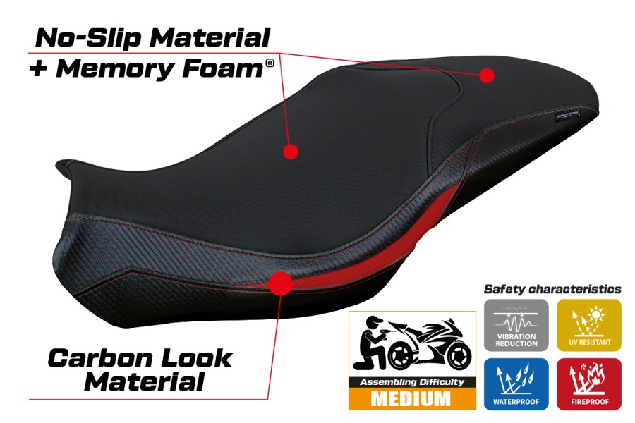 Sitzbezug kompatibel - Benelli 752 S 2019-2026 - mod Lima Comfort System