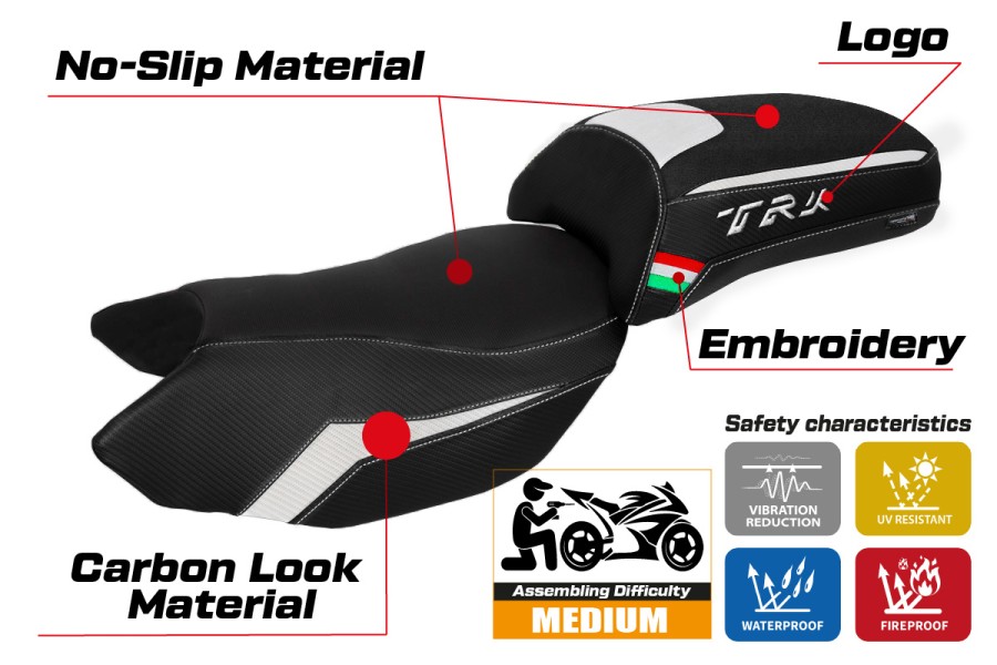 Rivestimento sella compatibile - Benelli TRK 502 2017-2026 - mod Merida
