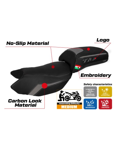 Housse de selle compatible - Benelli TRK 502 2017-2025 - mod Merida