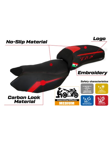 Sitzbezug kompatibel - Benelli TRK 502 2017-2025 - mod Merida