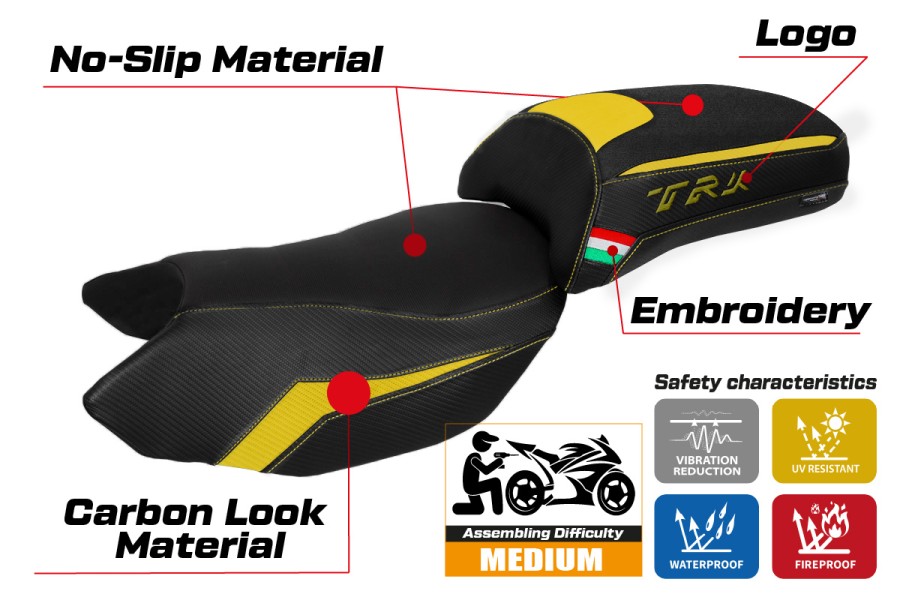 Rivestimento sella compatibile - Benelli TRK 502 2017-2026 - mod Merida