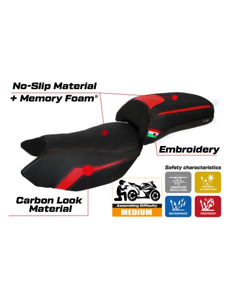 Sitzbezug kompatibel - Benelli TRK 502 2017-2025 - mod Merida Comfort System