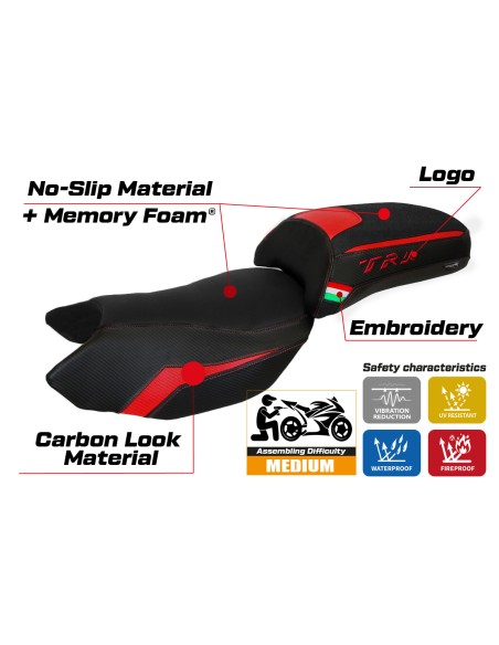 Housse de selle compatible - Benelli TRK 502 2017-2025 - mod Merida Comfort System