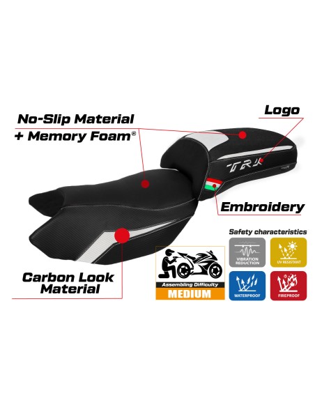 Rivestimento sella compatibile - Benelli TRK 502 2017-2025 - mod Merida Comfort System