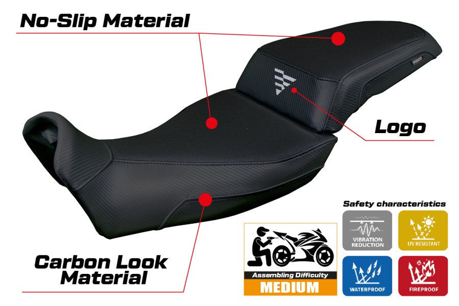 Funda de asiento compatible - Voge Valico 625 DSX 2025-2026 - mod Xian