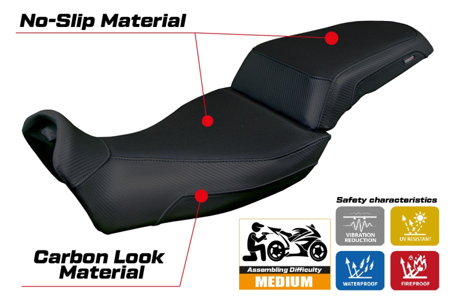 Rivestimento sella compatibile - Voge Valico 625 DSX 2025-2026 - mod Xian