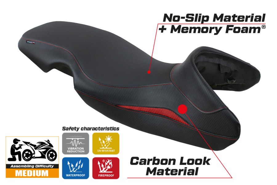 Sitzbezug kompatibel - BMW F 650 GS 2000 - 2007 - mod Mogan Comfort System