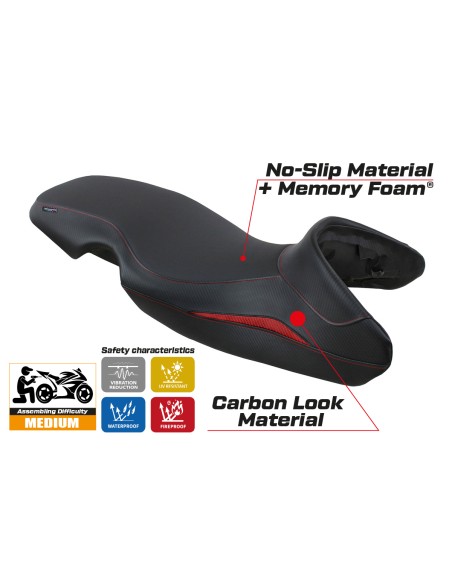 Seat cover compatible - BMW F 650 GS 2000 - 2007 - mod Mogan Comfort System