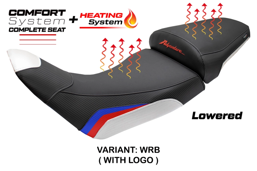 Komplette Sitzbank kompatibel - Honda Africa Twin 1100 2020-2026 - mod Asmara Heating Comfort System - Gesenkt
