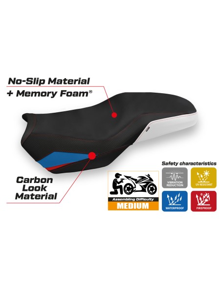 Housse de selle compatible - BMW F 750-800-850 GS 2018-2025 - mod Panama 2 Comfort System