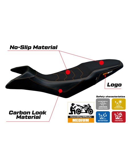 Sitzbezug kompatibel - KTM 890 SMT 2023-2026 - mod Karma Ultragrip