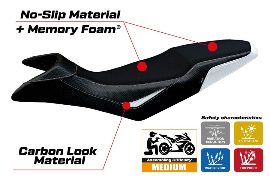 Sitzbezug kompatibel - KTM 890 SMT 2023-2026 - mod Karma Comfort System