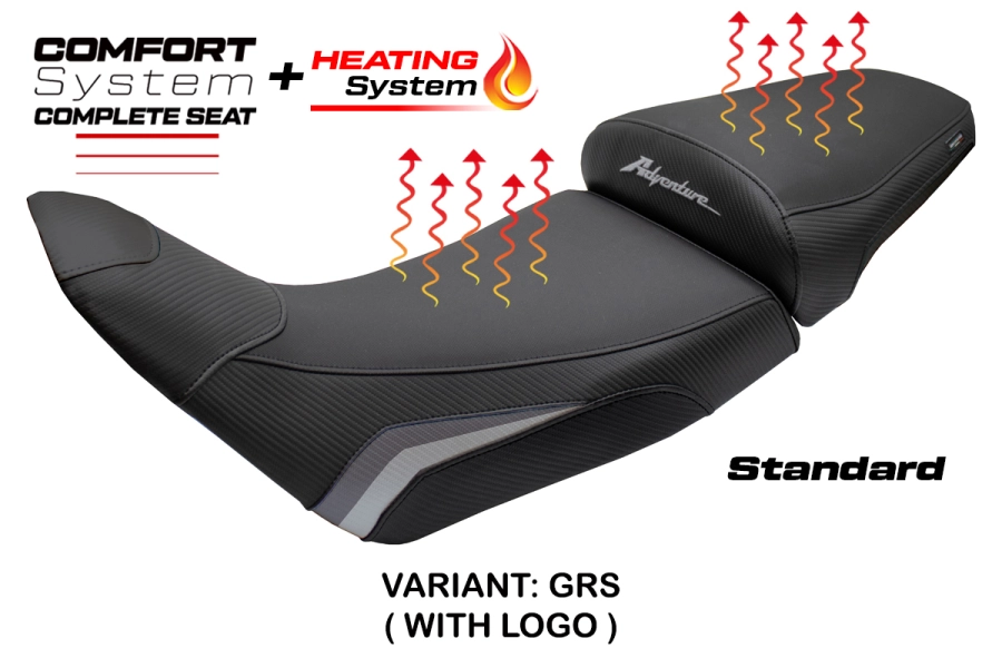 Complete seat compatible - Honda Africa Twin 1100 2020-2026 - mod Asmara Heating Comfort System - Standard