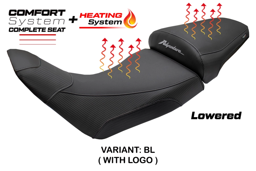 Komplette Sitzbank kompatibel - Honda Africa Twin 1100 2020-2026 - mod Asmara Heating Comfort System - Gesenkt