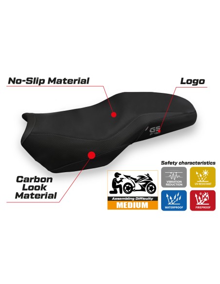 Housse de selle compatible - BMW F 750-800-850 GS 2018-2025 - mod Panama 3 Comfort System