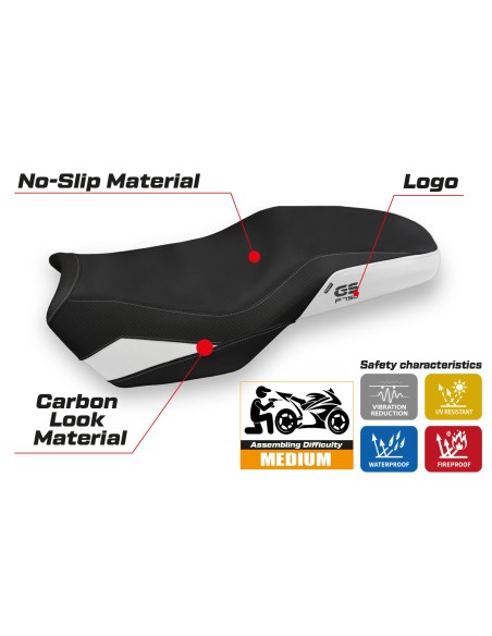 Housse de selle compatible - BMW F 750-800-850 GS 2018-2025 - mod Panama 3 Comfort System