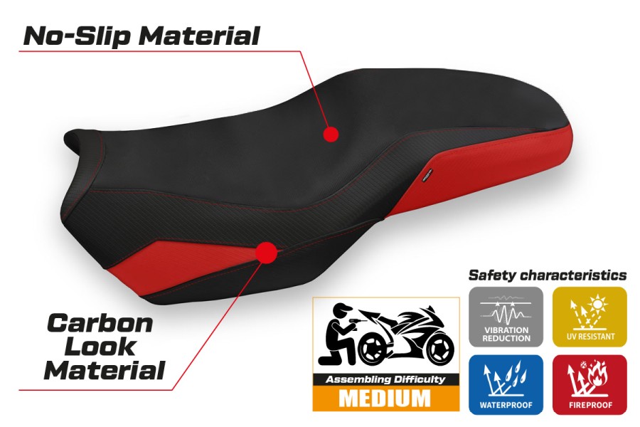 Seat cover compatible - BMW F 750-800-850 GS 2018-2026 - mod Panama 3 Comfort System