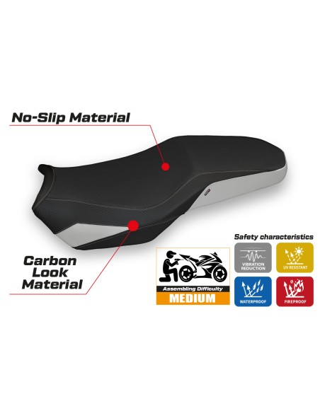 Funda de asiento compatible - BMW F 750-800-850 GS 2018-2025 - mod Marsh 3