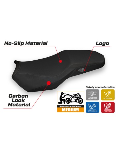 Seat cover compatible - BMW F 750-800-850 GS 2018-2025 - mod Marsh 3