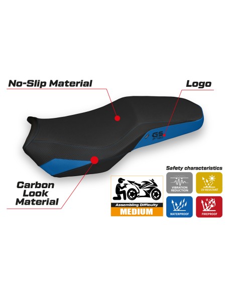 Housse de selle compatible - BMW F 750-800-850 GS 2018-2025 - mod Marsh 3