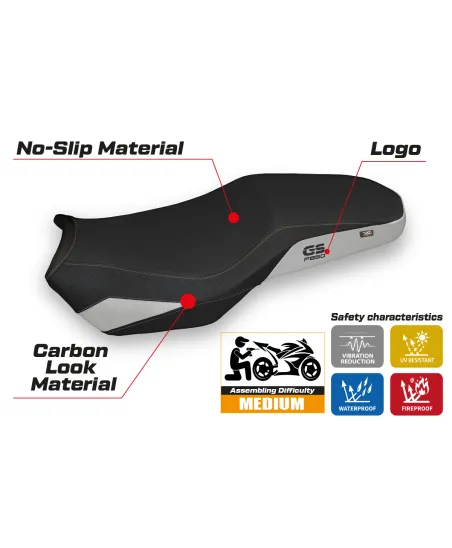 Funda de asiento compatible - BMW F 850 GS Adventure 2019 - 2024 - mod Divo