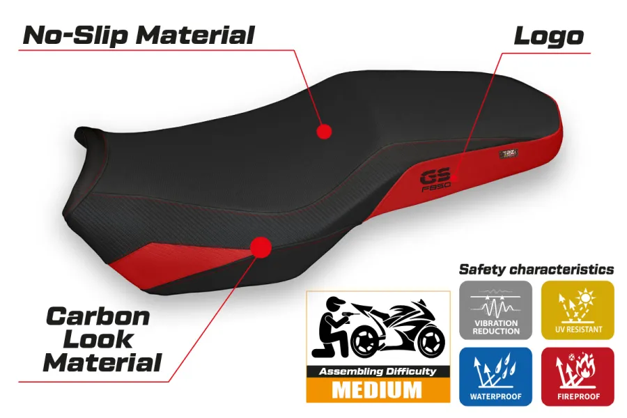 Sitzbezug kompatibel - BMW F 850 GS Adventure 2019 - 2024 - mod Divo