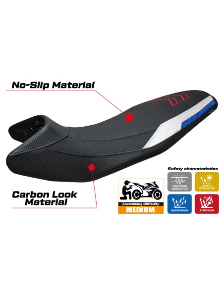 Seat cover compatible - BMW F 900 GS 2024-2025 - mod Nemo Ultragrip