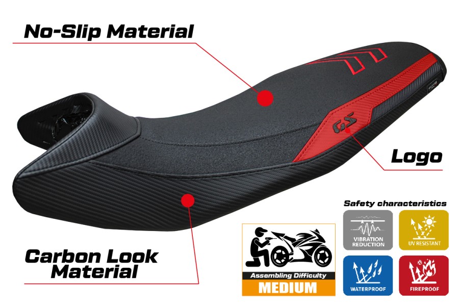 Sitzbezug kompatibel - BMW F 900 GS 2024-2026 - mod Nemo Ultragrip