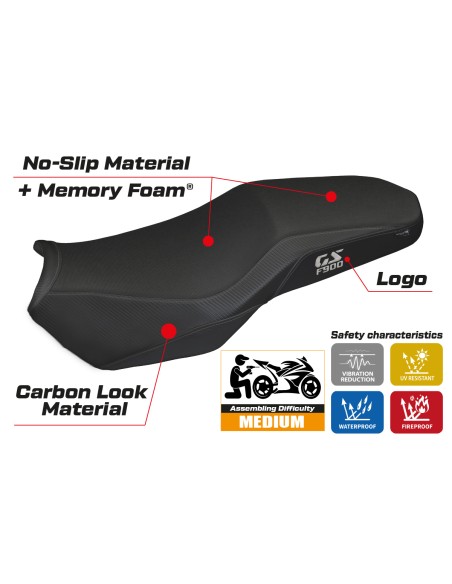 Housse de selle compatible - BMW F 900 GS Adventure 2025 - mod Selb Comfort System