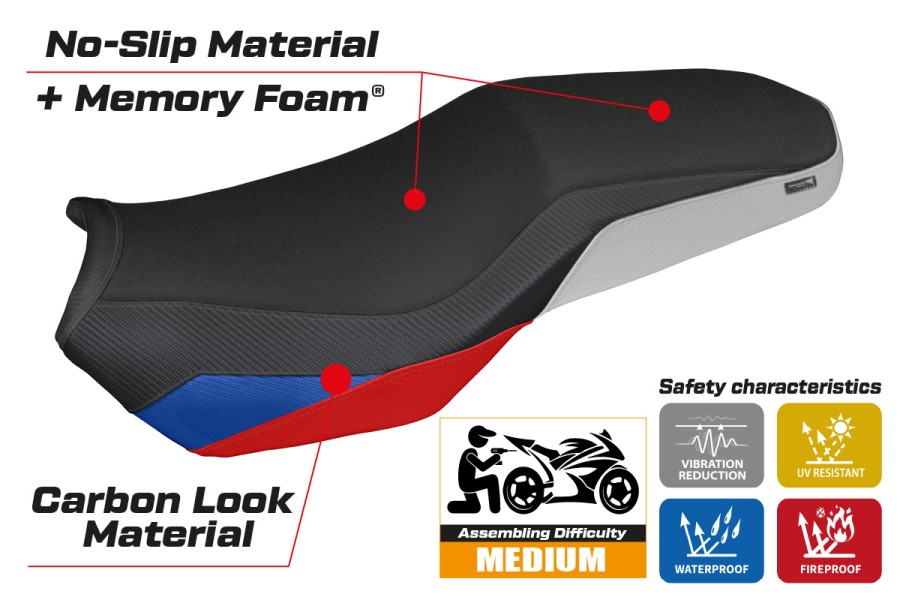 Seat cover compatible - BMW F 900 GS Adventure 2025-2026 - mod Selb Comfort System