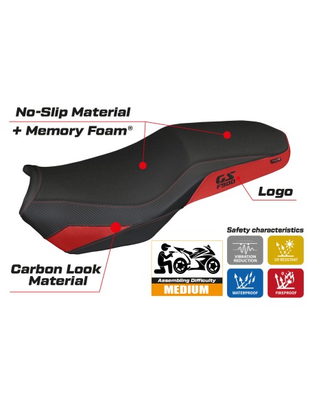 Rivestimento sella compatibile - BMW F 900 GS Adventure 2025-2026 - mod Selb Comfort System