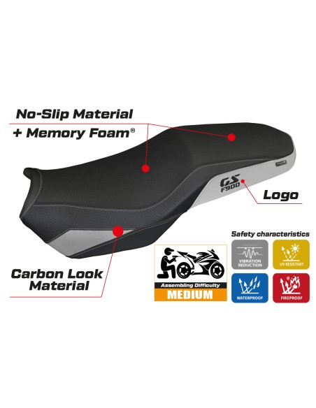 Rivestimento sella compatibile - BMW F 900 GS Adventure 2025-2026 - mod Selb