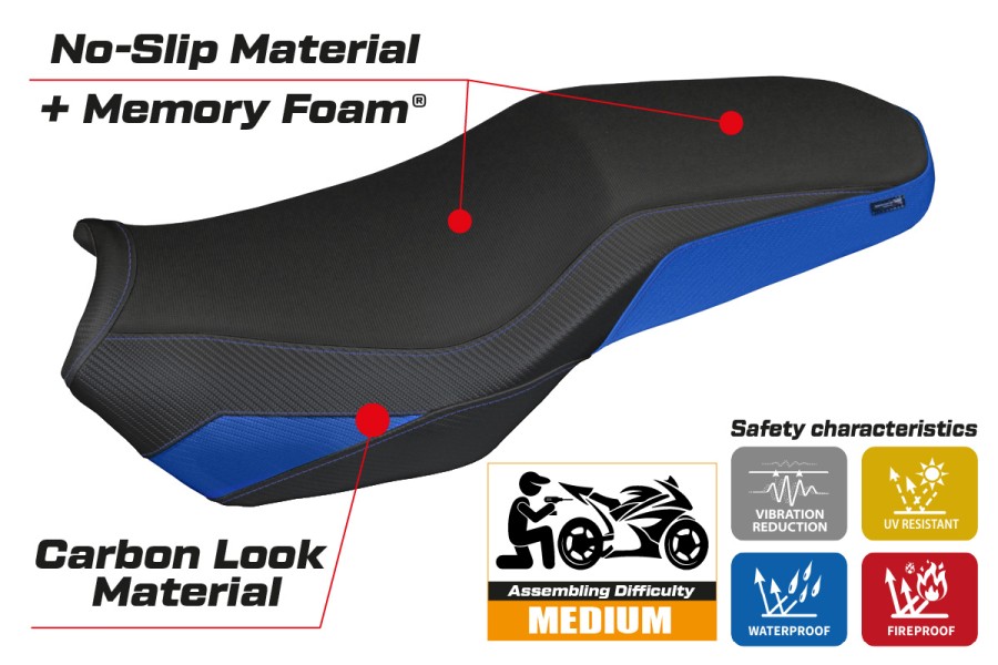 Housse de selle compatible - BMW F 900 GS Adventure 2025-2026 - mod Selb